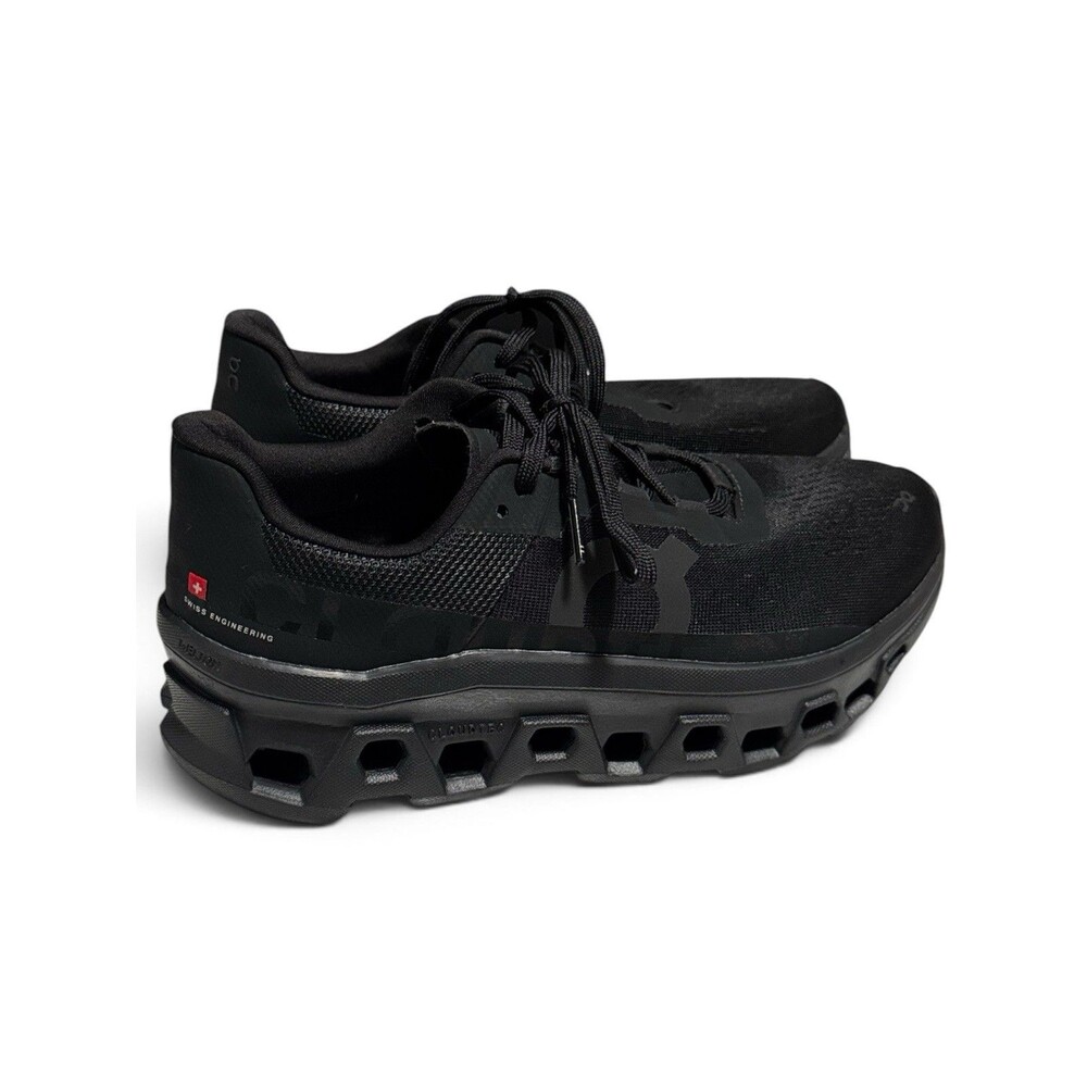 On Cloud Cloudmonster Mens Triple Black Running Shoes Size 7.5 Men Barely Worn